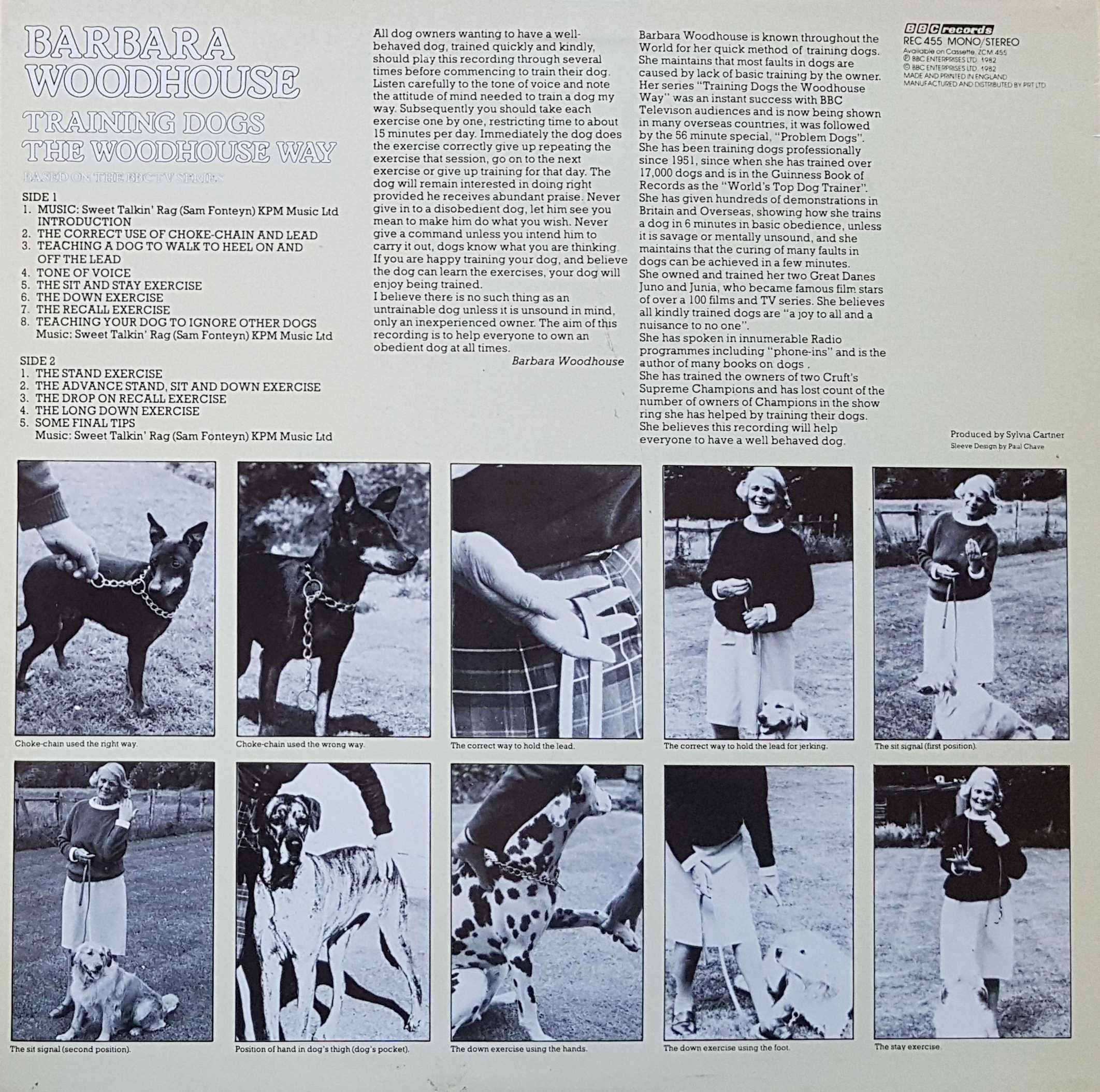 Picture of REC 455 Training dogs the Woodhouse way by artist Barbara Woodhouse from the BBC records and Tapes library